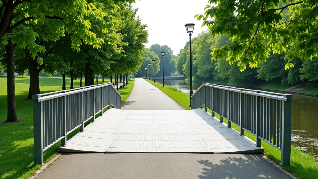 Neries krantas su šonine juosta, neįgaliesiems pritaikyta infrastruktūra, pakilos